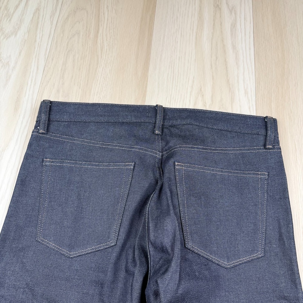 Uniqlo Mens Blue 5 Pocket Design Selvedge Denim Slim Straight Jeans Size 34x34 - Picture 5 of 16